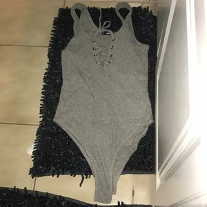 Grey bodysuit